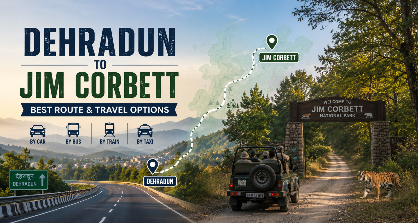 Dehradun to Jim Corbett: Best Route &amp; Travel Options